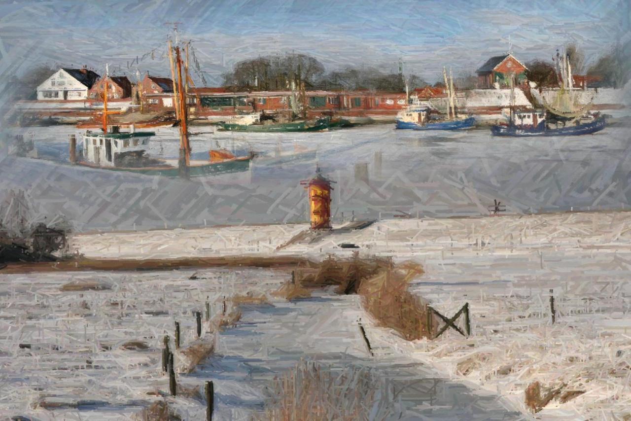 Oltmanns Ferienhaus Bummert Am Hafen Greetsiel Eksteriør billede